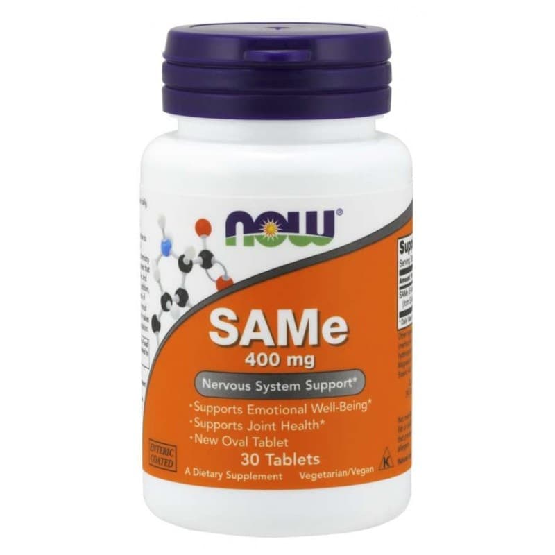 Pamięć i Koncentracja S-adenozylo L-metionina Now Foods SAMe 400mg 30tab