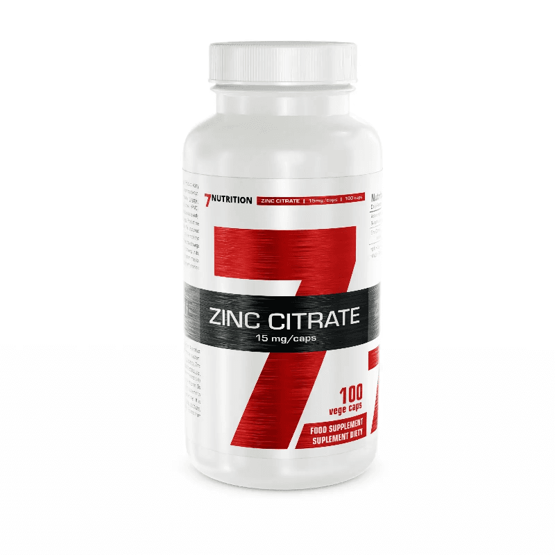 Minerały Cynk 7Nutrition Zinc Citrate 15 mg 100kaps