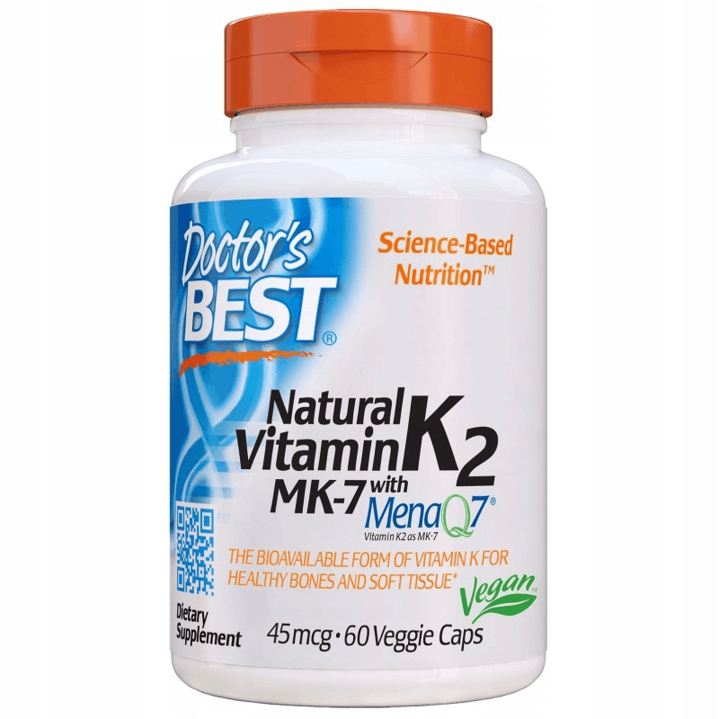 Witaminy K Doctor's Best Natural Vit K2MK7 45mcg 60kaps